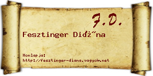 Fesztinger Diána névjegykártya